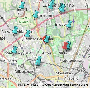 Mappa Via Privata Uberto dell'Orto, 20161 Milano MI, Italia (2.30563)