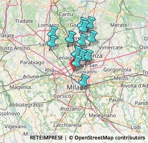 Mappa Via Privata Uberto dell'Orto, 20161 Milano MI, Italia (9.66733)