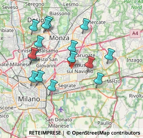 Mappa Cascina Gaggiolo, 20063 Cernusco sul Naviglio MI, Italia (7.47467)