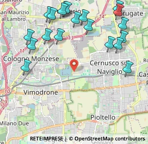 Mappa Cascina Gaggiolo, 20063 Cernusco sul Naviglio MI, Italia (2.6455)