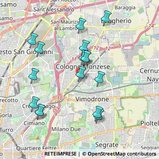 Mappa Via John Fitzgerald Kennedy, 20093 Cologno Monzese MI, Italia (2.0625)