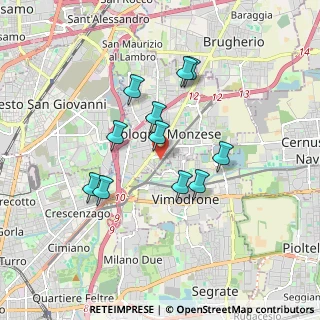 Mappa Via John Fitzgerald Kennedy, 20093 Cologno Monzese MI, Italia (1.50909)