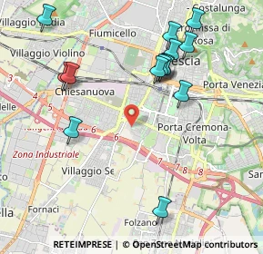 Mappa Via Pilastroni, 25125 Brescia BS, Italia (2.21214)