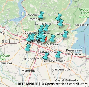 Mappa Via Temistocle Lovatini, 25135 Brescia BS, Italia (9.24556)
