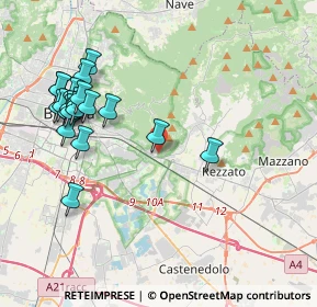Mappa Via Temistocle Lovatini, 25135 Brescia BS, Italia (4.3925)
