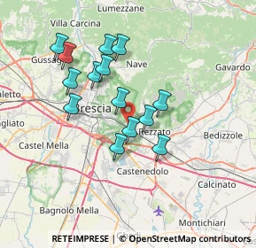 Mappa Via Temistocle Lovatini, 25135 Brescia BS, Italia (6.11143)