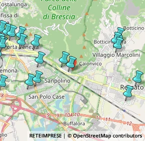 Mappa Via Temistocle Lovatini, 25135 Brescia BS, Italia (2.9465)