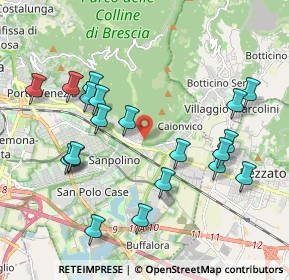 Mappa Via Temistocle Lovatini, 25135 Brescia BS, Italia (2.111)