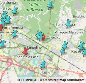 Mappa Via Temistocle Lovatini, 25135 Brescia BS, Italia (2.97)