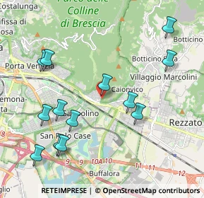 Mappa Via Temistocle Lovatini, 25135 Brescia BS, Italia (2.23846)