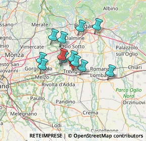 Mappa Vicolo Silva, 24047 Treviglio BG, Italia (9.96917)