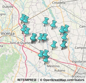 Mappa Viale Giovanni Spadolini, 36043 Camisano Vicentino VI, Italia (6.064)