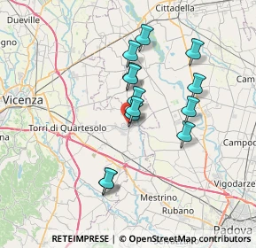 Mappa Viale Giovanni Spadolini, 36043 Camisano Vicentino VI, Italia (5.84769)