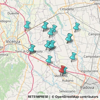 Mappa Via Ugo la Malfa, 36043 Camisano Vicentino VI, Italia (6.20471)