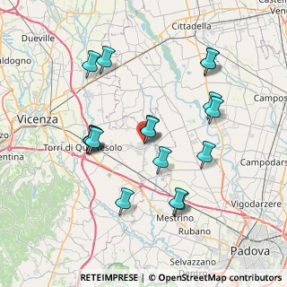 Mappa Via Ugo la Malfa, 36043 Camisano Vicentino VI, Italia (7.35647)