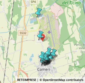 Mappa Via Gabrielli, 28062 Cameri NO, Italia (1.9185)