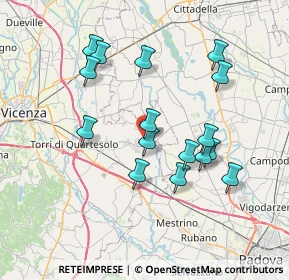 Mappa Via Cadorna, 36043 Camisano Vicentino VI, Italia (6.93813)
