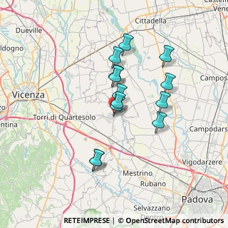 Mappa Via Cadorna, 36043 Camisano Vicentino VI, Italia (5.79769)