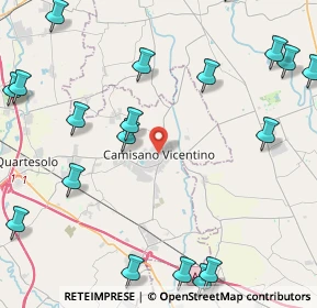 Mappa Via Cadorna, 36043 Camisano Vicentino VI, Italia (6.111)