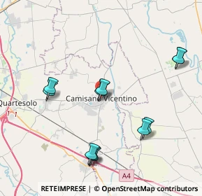 Mappa Via Cadorna, 36043 Camisano Vicentino VI, Italia (4.19)