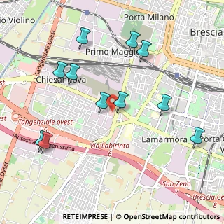 Mappa Via Orzinuovi angolo, 25125 Brescia BS, Italia (1.08455)