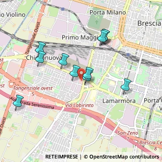 Mappa Via Orzinuovi angolo, 25125 Brescia BS, Italia (0.90182)