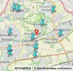 Mappa Via Bologna, 20060 Bussero MI, Italia (2.54909)