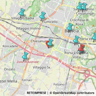 Mappa Via Fura, 25125 Brescia BS, Italia (2.88364)
