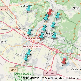 Mappa Via Fura, 25125 Brescia BS, Italia (4.05667)