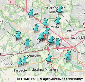 Mappa 20016 Rho MI, Italia (3.52316)