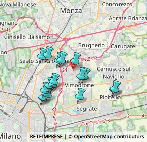 Mappa M.Se, 20093 Cologno Monzese MI, Italia (3.25529)