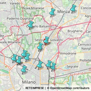 Mappa Viale Marelli 339 Ang. Via Pavese, 20099 Sesto San Giovanni MI, Italia (5.04714)