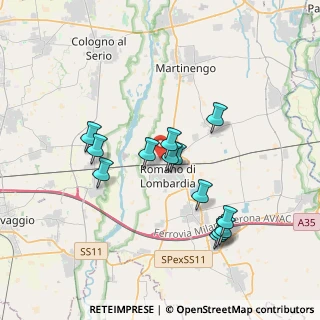 Mappa Vicolo Michele Ponzetti, 24058 Romano di Lombardia BG, Italia (3.30923)