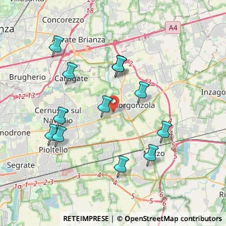 Mappa Via Boves, 20064 Gorgonzola MI, Italia (3.97667)