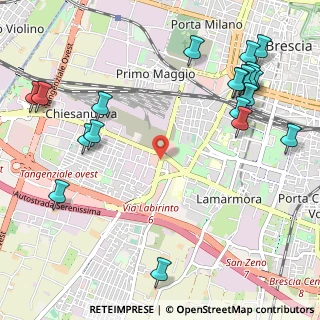 Mappa Via Emilio Salgari, 25125 Brescia BS, Italia (1.3925)