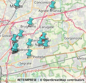 Mappa Via Cardinale Ferrari, 20063 Cernusco sul Naviglio MI, Italia (4.4625)