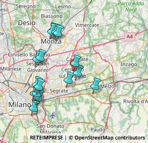 Mappa Via Cardinale Ferrari, 20063 Cernusco sul Naviglio MI, Italia (7.70313)