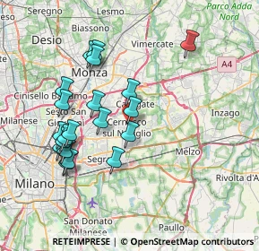 Mappa Via Cardinale Ferrari, 20063 Cernusco sul Naviglio MI, Italia (7.323)