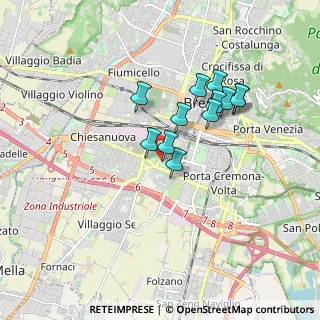 Mappa Via Domenico Viotto, 25125 Brescia BS, Italia (1.39917)