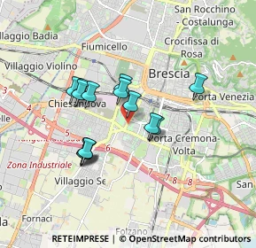 Mappa Via Domenico Viotto, 25125 Brescia BS, Italia (1.38643)