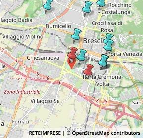 Mappa Via Domenico Viotto, 25125 Brescia BS, Italia (1.81667)