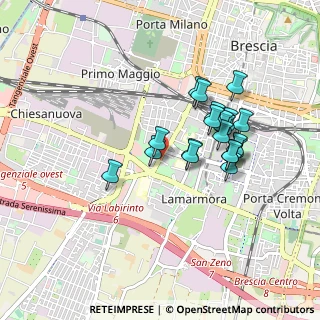 Mappa Via Domenico Viotto, 25125 Brescia BS, Italia (0.757)