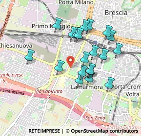 Mappa Via Domenico Viotto, 25125 Brescia BS, Italia (0.8155)