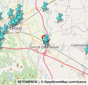 Mappa Via Degli Autieri, 36040 Torri di Quartesolo VI, Italia (6.479)