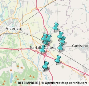 Mappa Via Degli Autieri, 36040 Torri di Quartesolo VI, Italia (2.61909)