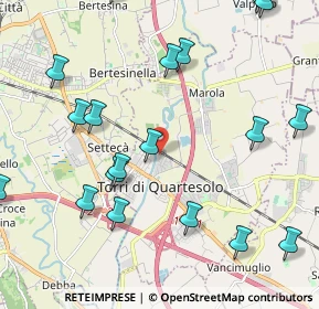 Mappa Via Degli Autieri, 36040 Torri di Quartesolo VI, Italia (2.6995)