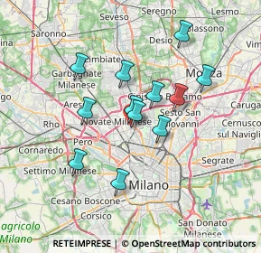 Mappa Piazza Pietro Gasparri, 20161 Milano MI, Italia (5.77417)