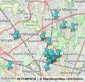 Mappa Piazza Pietro Gasparri, 20161 Milano MI, Italia (2.09333)