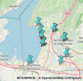 Mappa Via Pralesi, 37011 Bardolino VR, Italia (5.44786)