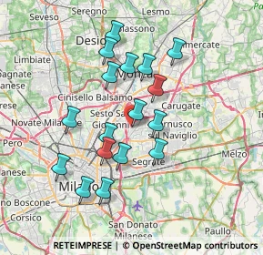 Mappa Via Enrico Fermi, 20093 Cologno Monzese MI, Italia (6.43941)